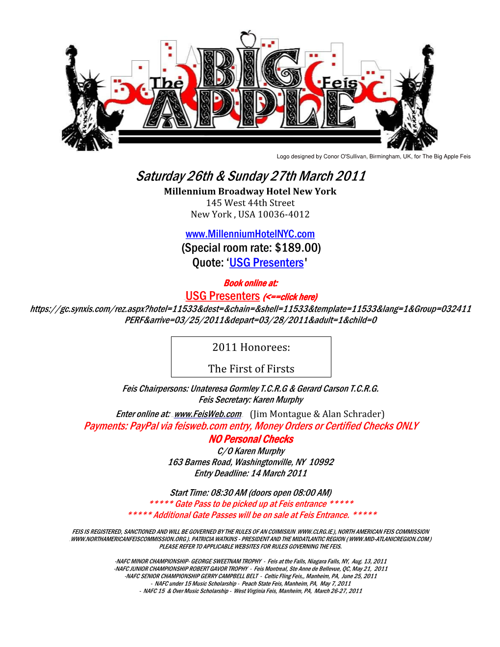 Saturday 26Th & Sunday 27Th March 2011