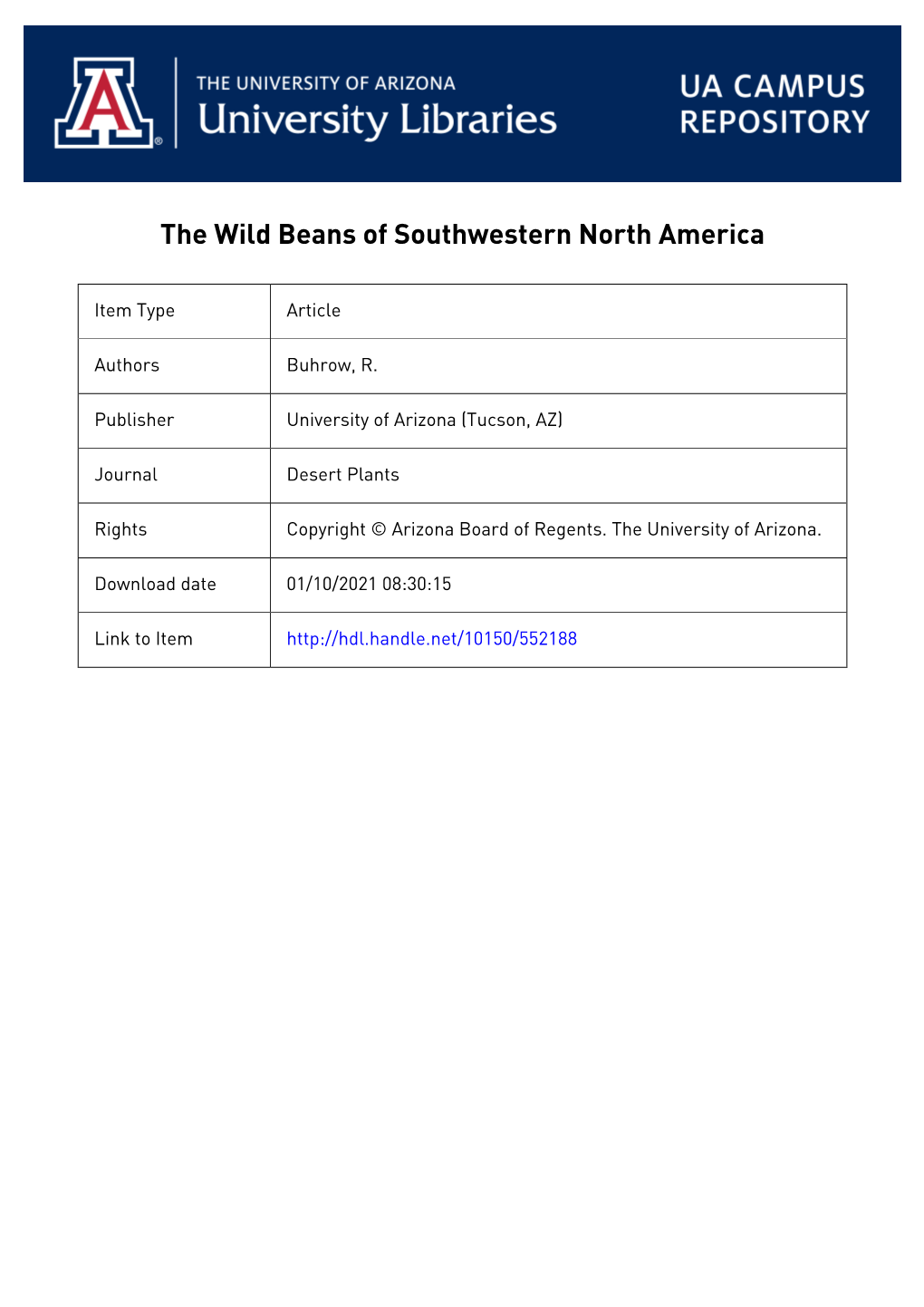 Of Southwestern North America