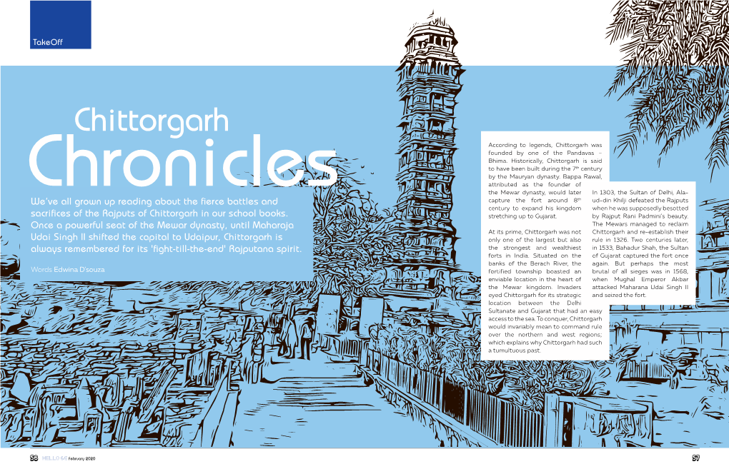 Chittorgarh According to Legends, Chittorgarh Was Founded by One of the Pandavas – Bhima