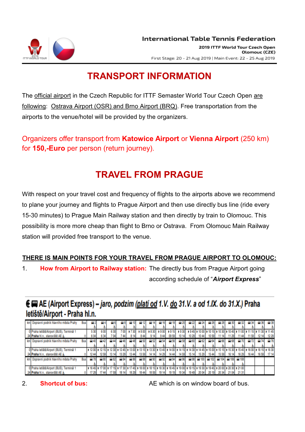 Transport Information