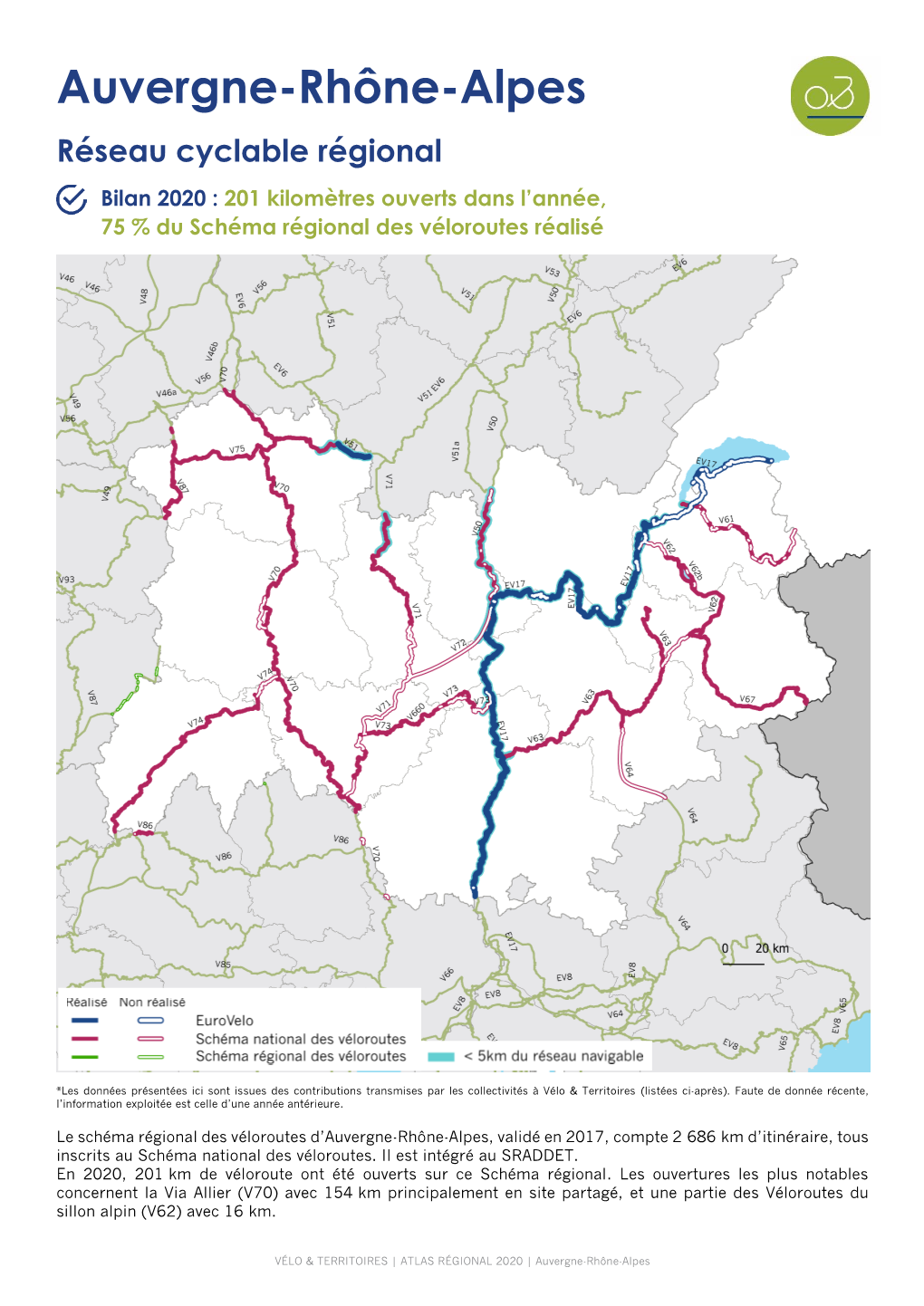 Atlas Vélo 2020 De La Région Auvergne-Rhône-Alpes