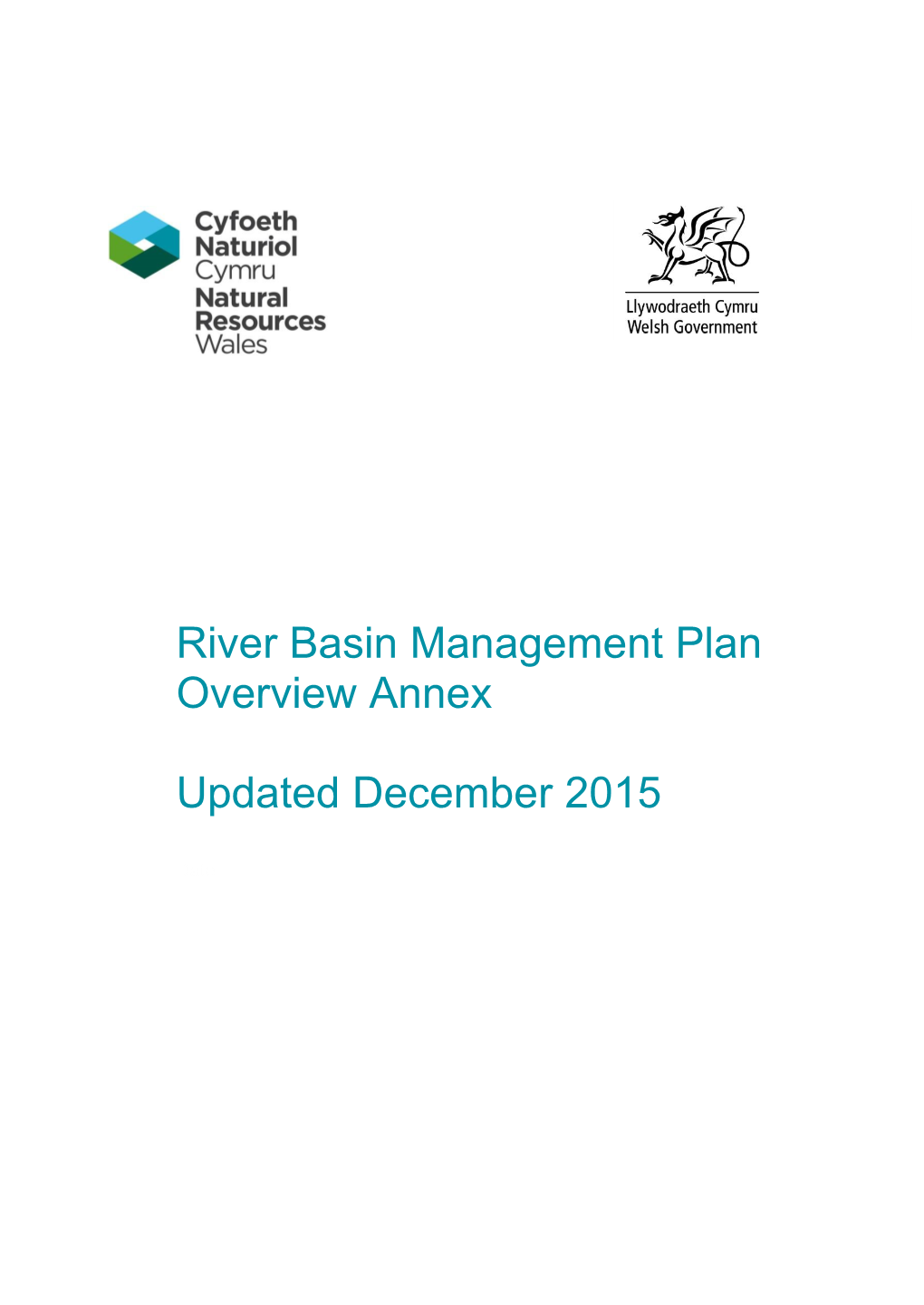 River Basin Management Plan Overview Annex Updated