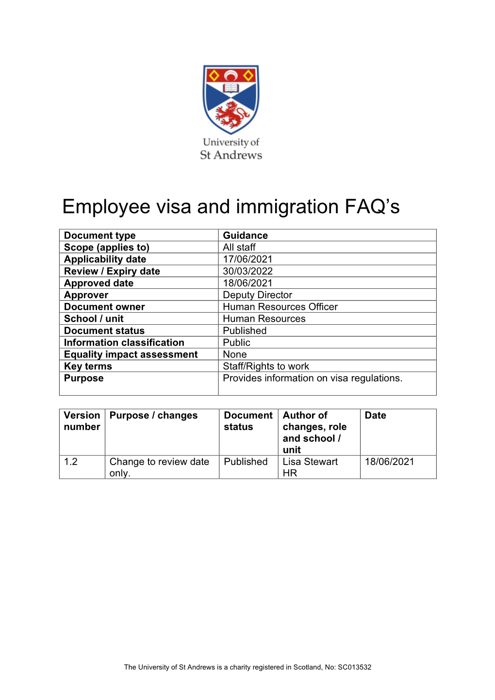 Employee Visa and Immigration FAQ's