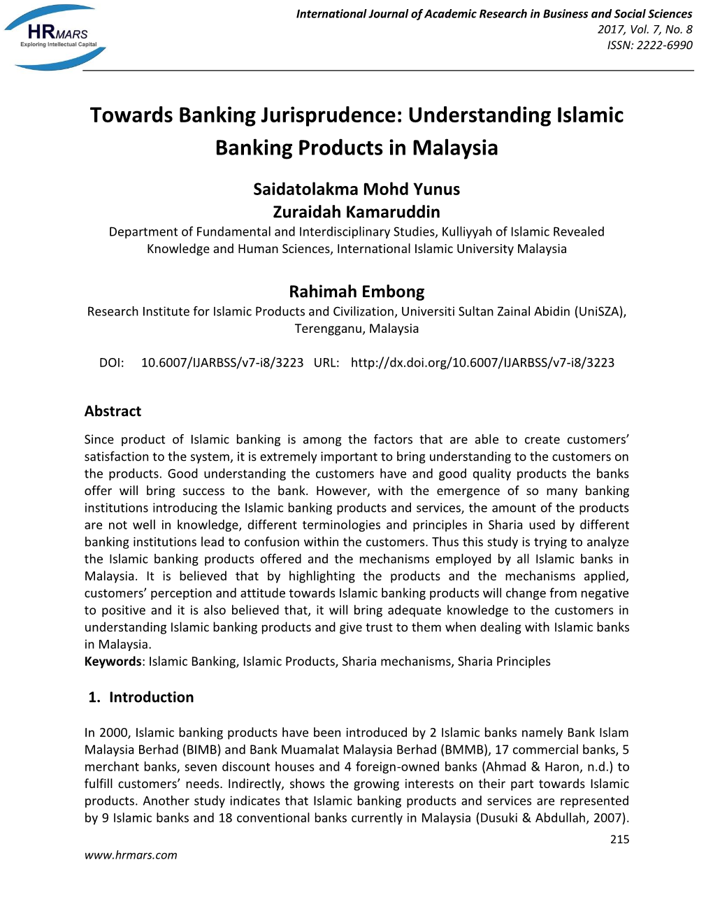 Understanding Islamic Banking Products in Malaysia