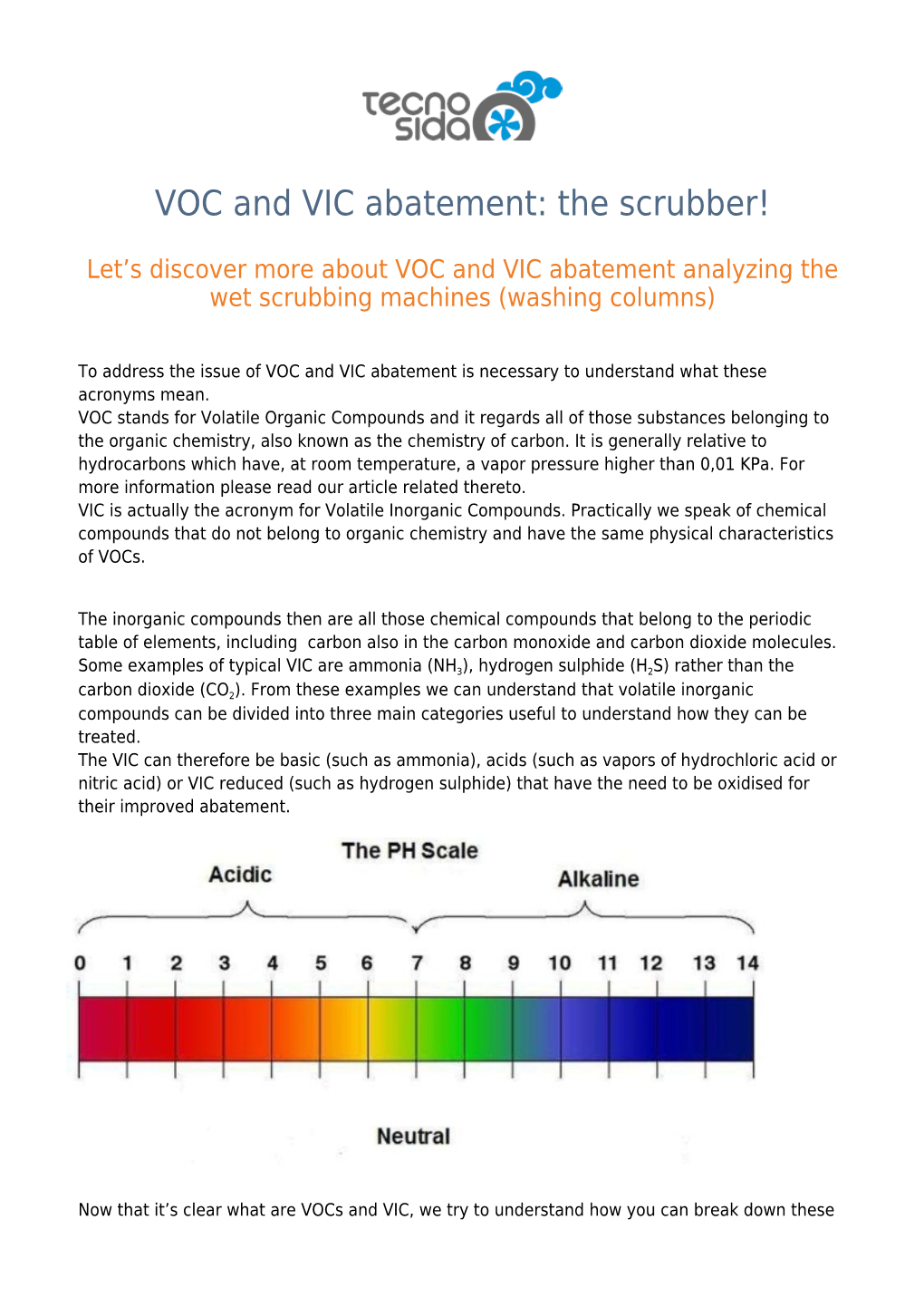 VOC and VIC Abatement: the Scrubber!