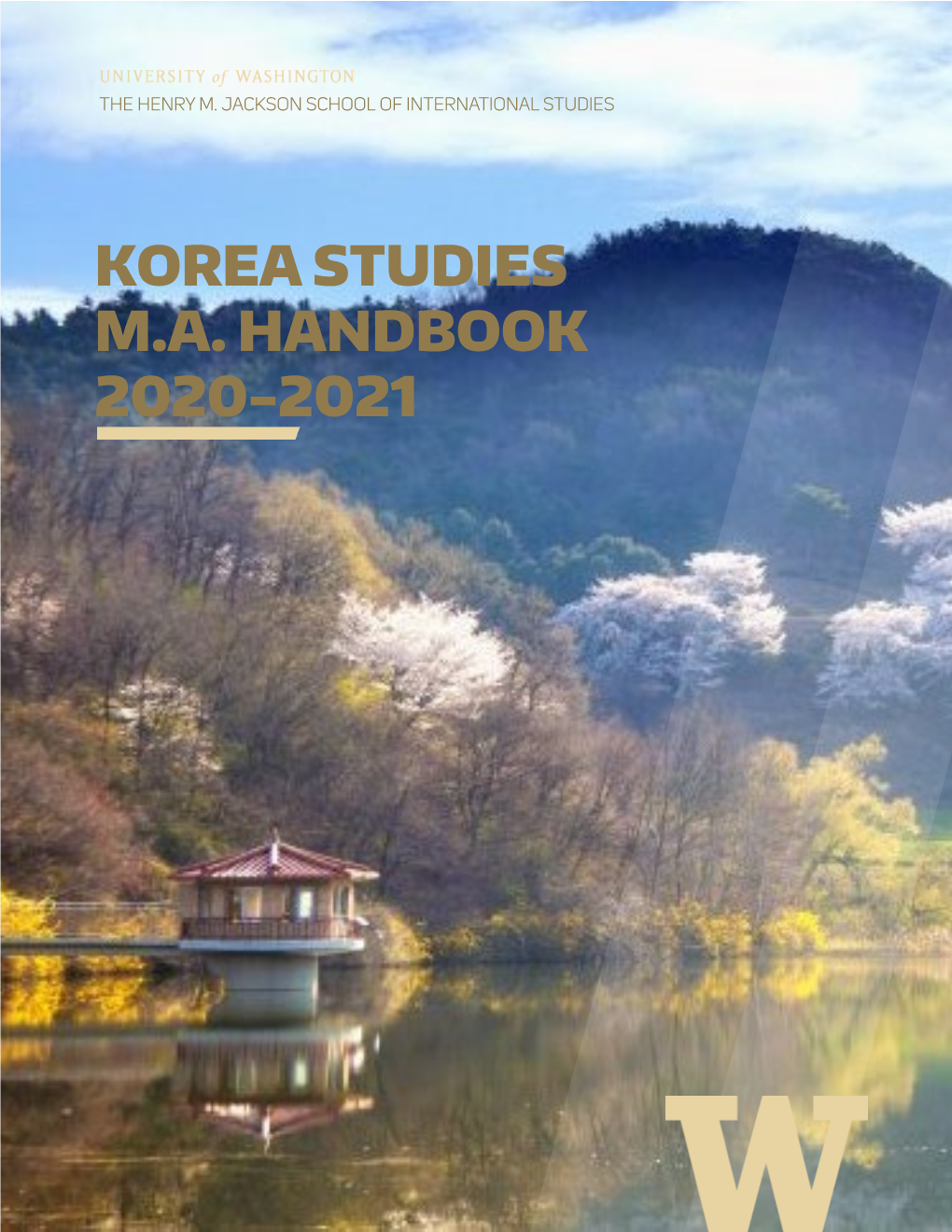 Korea Studies M.A. Handbook 2020-2021 Table of Contents