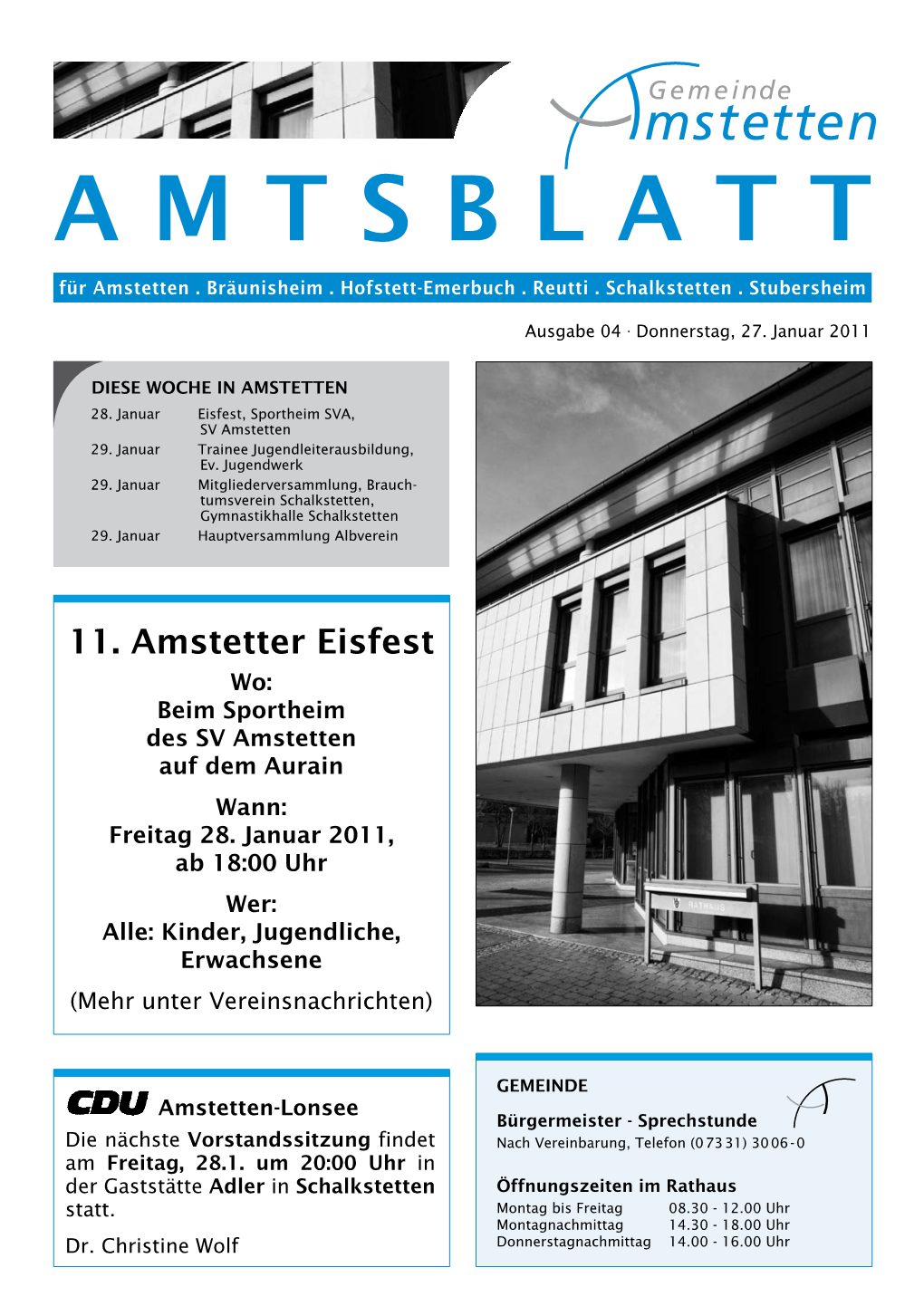 Amtsblatt a M T S B L A