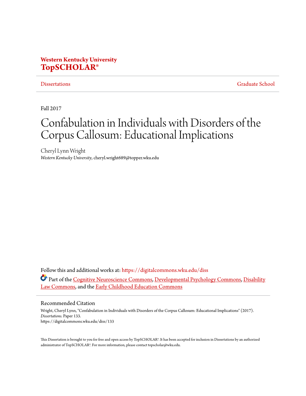 Confabulation in Individuals with Disorders of The