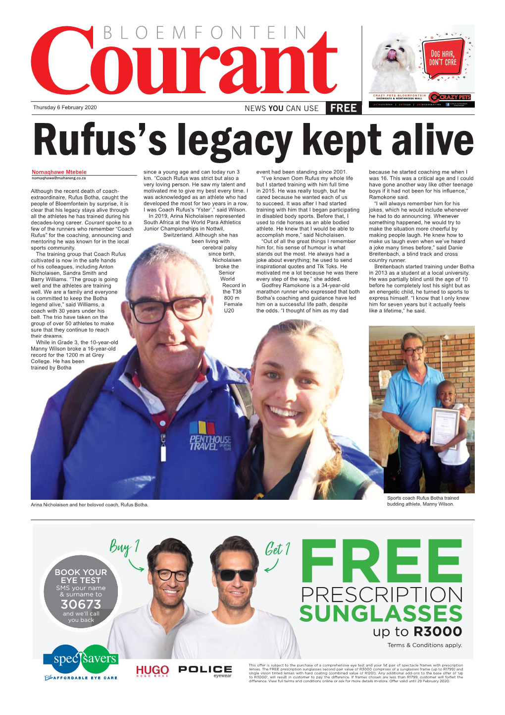 NEWS YOU CAN USE FREE Rufus’S Legacy Kept Alive Nomaqhawe Mtebele Since a Young Age and Can Today Run 3 Event Had Been Standing Since 2001