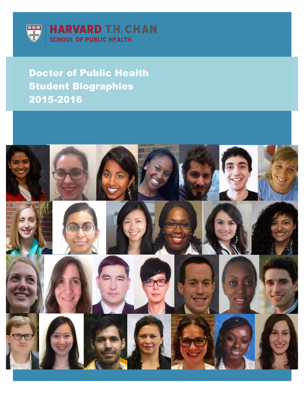 Doctor of Public Health Student Biographies 2015-2016