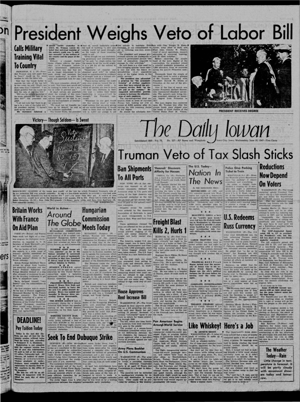 Daily Iowan (Iowa City, Iowa), 1947-06-18