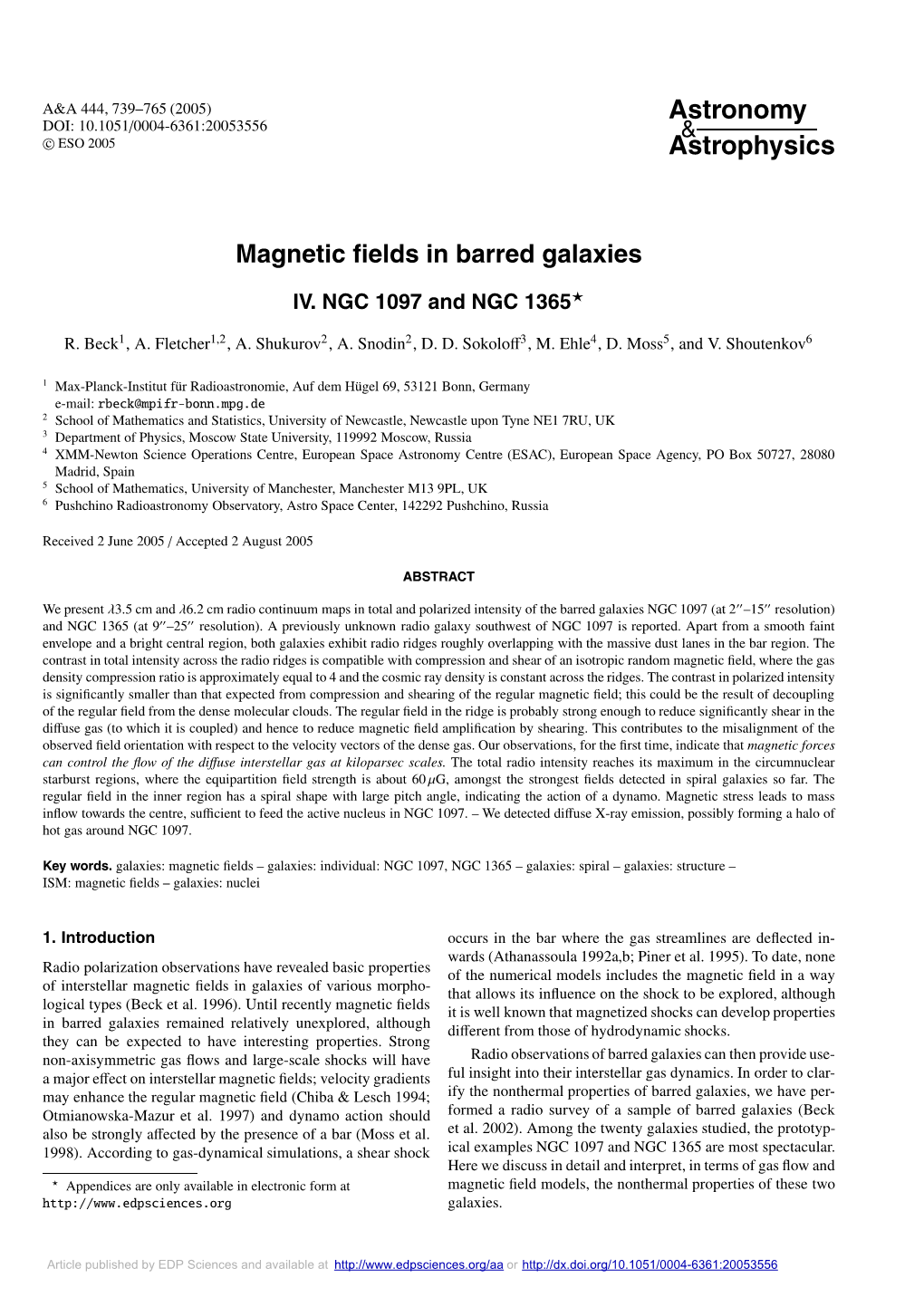 Magnetic Fields in Barred Galaxies