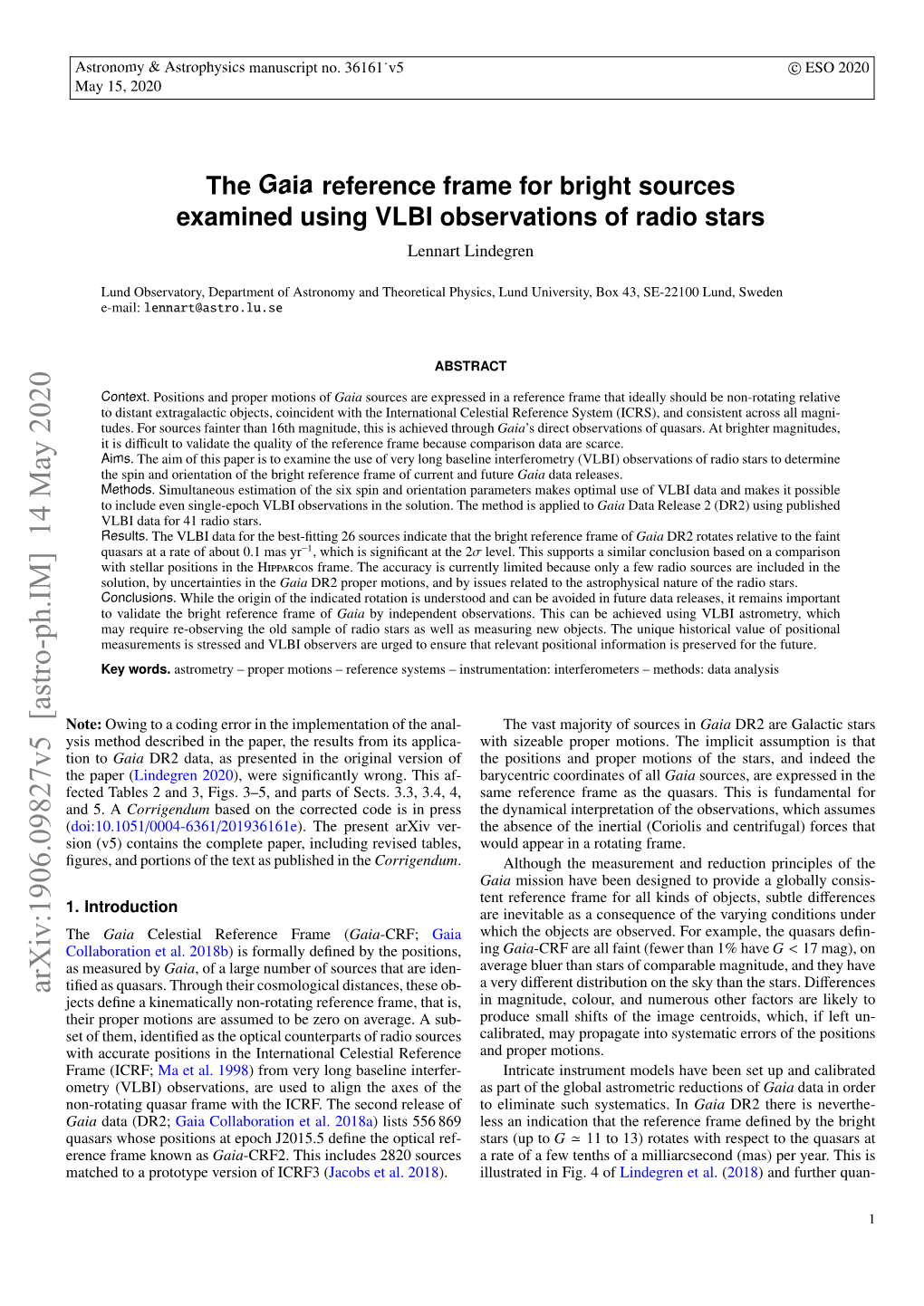 Arxiv:1906.09827V5 [Astro-Ph.IM] 14 May 2020 Tiﬁed As Quasars