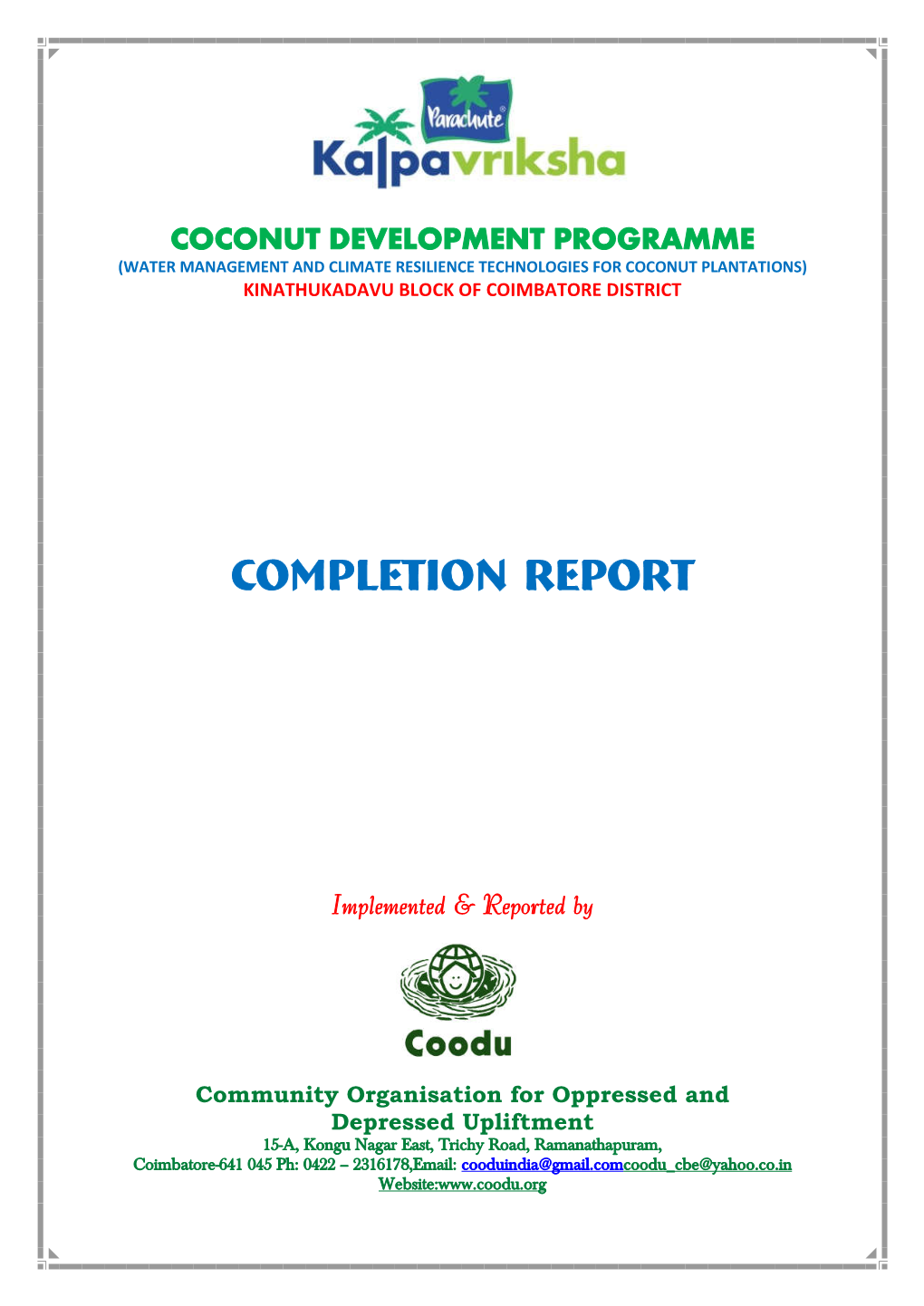 Completion Report