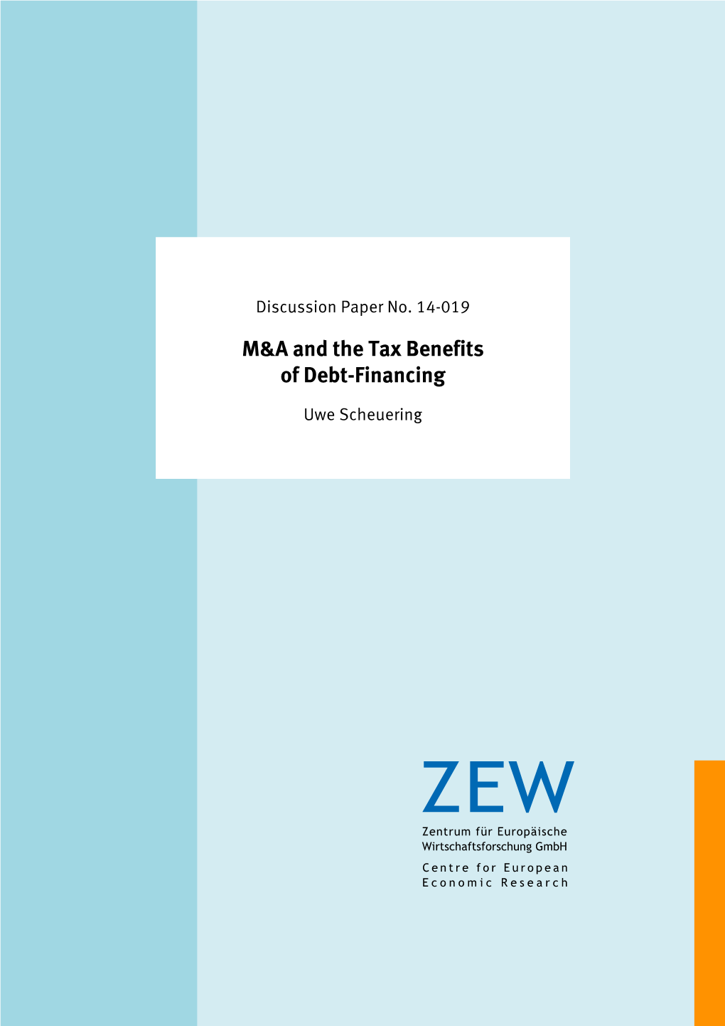 M&A and the Tax Benefits of Debt-Financing