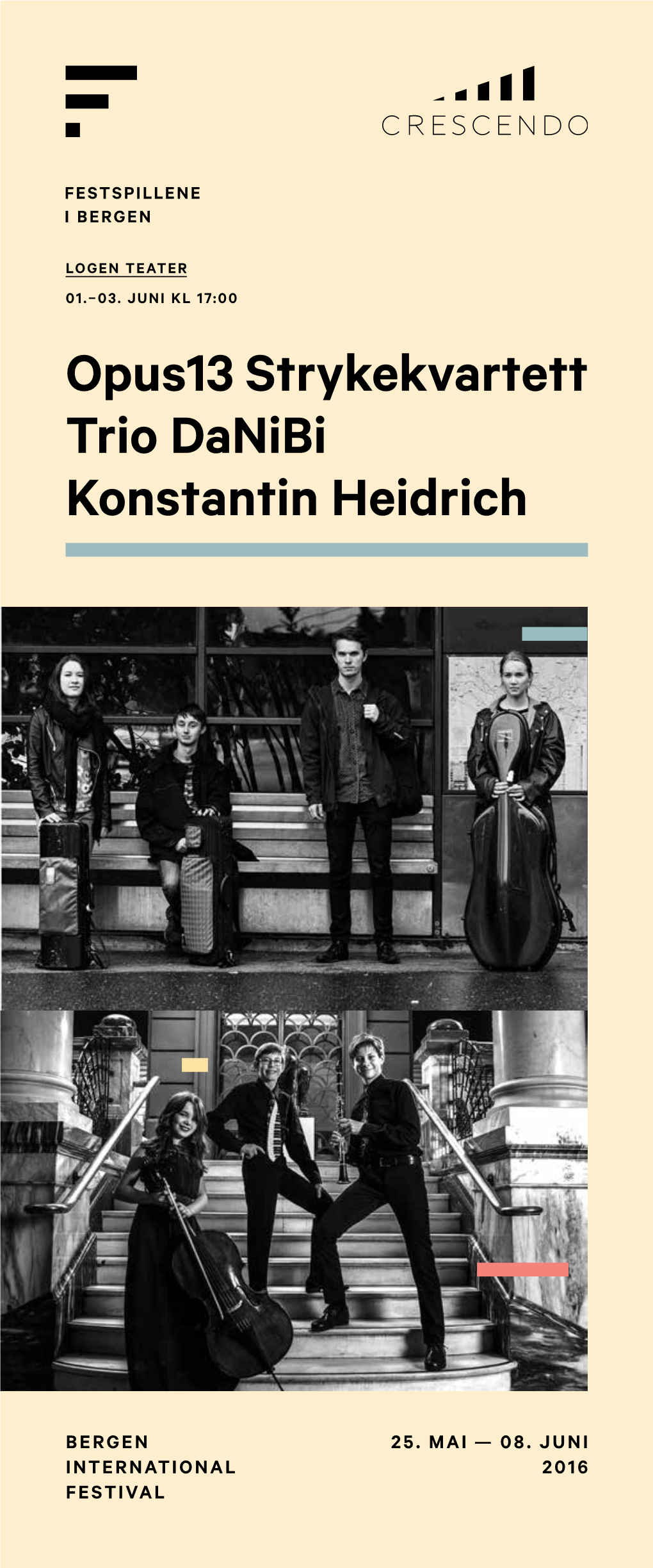 Opus13 Strykekvartett Trio Danibi Konstantin Heidrich