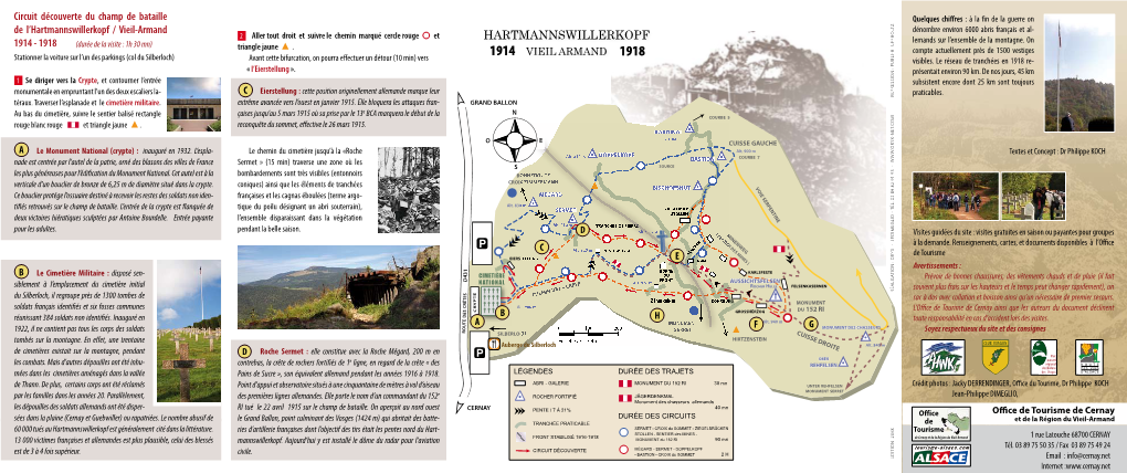 Hartmannswillerkopf / Vieil-Armand Oltz 2 Aller Tout Droit Et Suivre Le Chemin Marqué Cercle Rouge Et HARTMANNSWILLERKOPF H Lemands Sur L’Ensemble De La Montagne