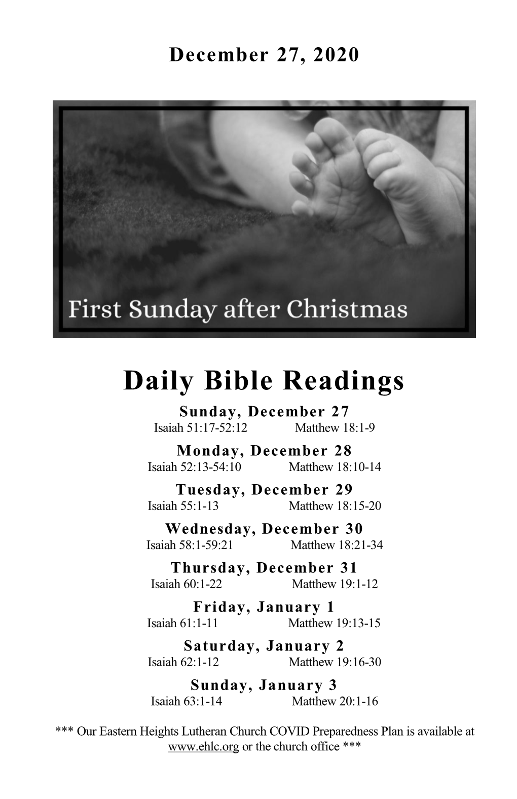 Daily Bible Readings