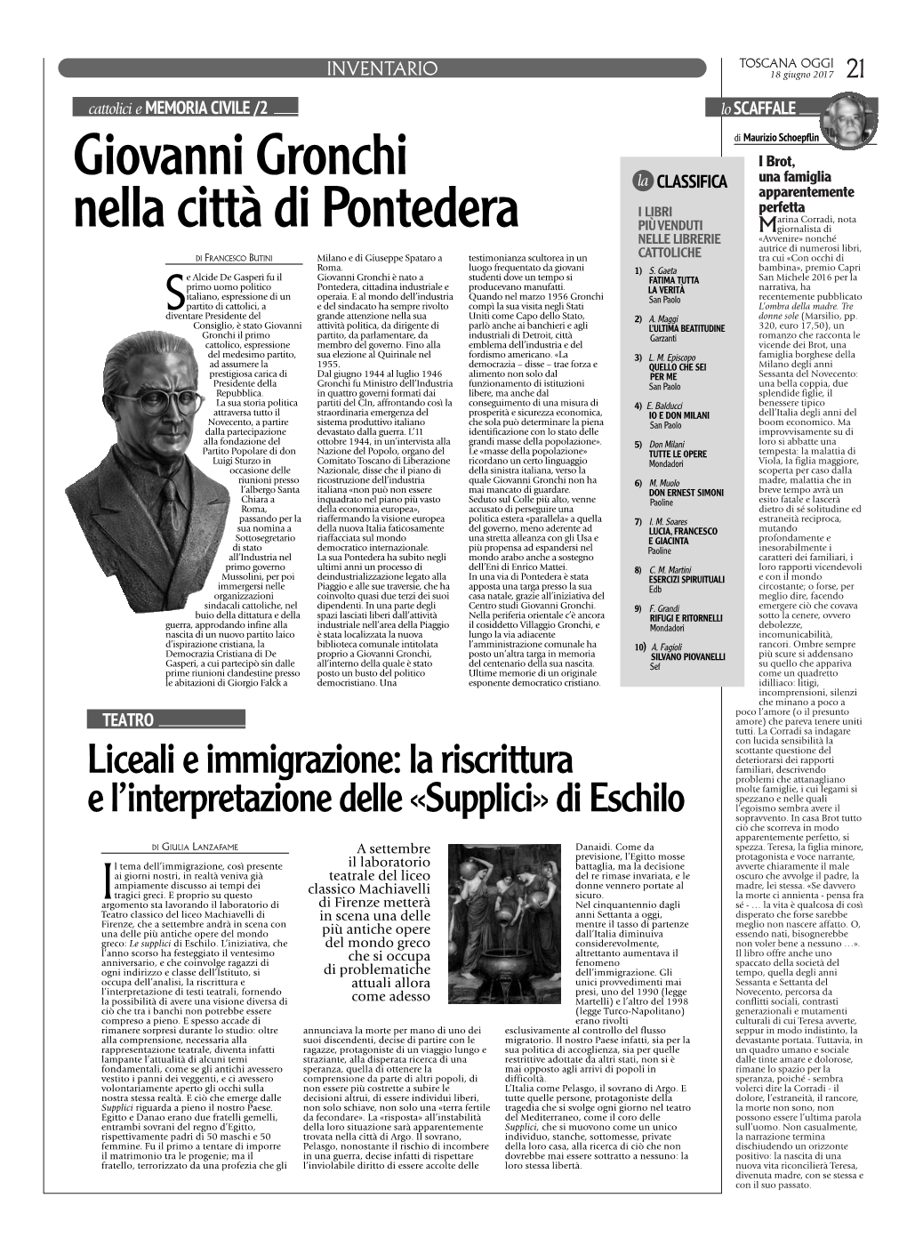 Giovanni Gronchi Nella Città Di Pontedera