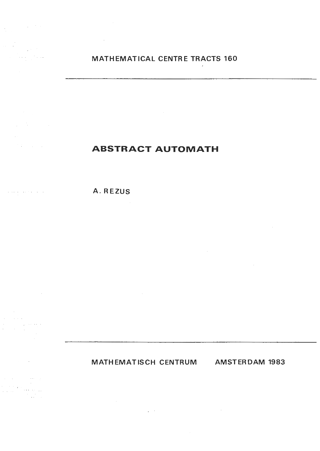 Abstract Automath