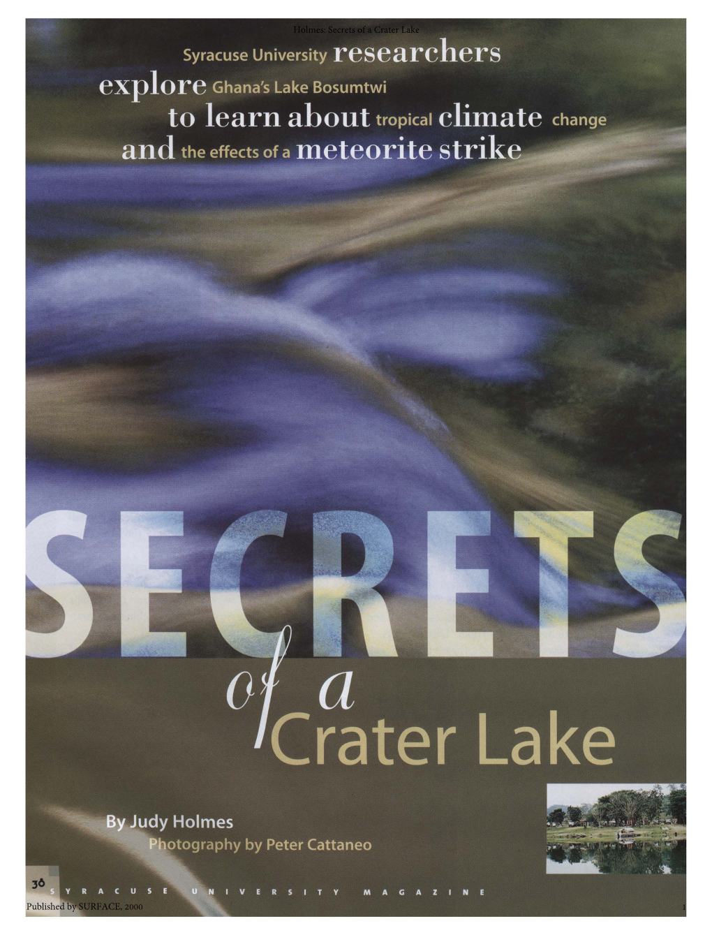 Secrets of a Crater Lake