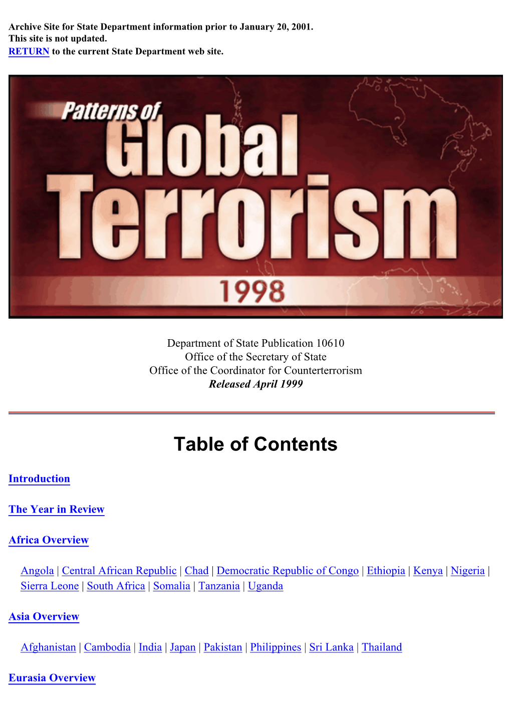 1998 Global Terrorism