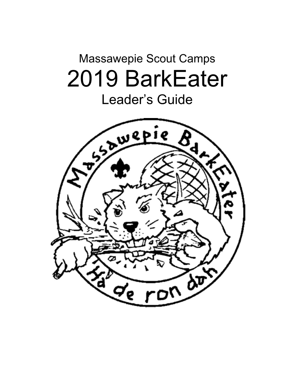 2019 Barkeater Leader’S Guide