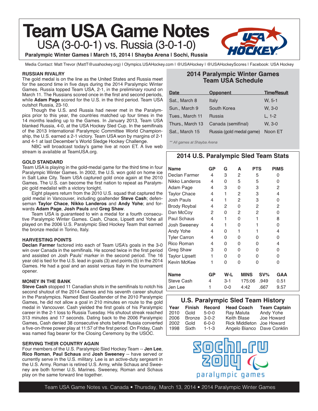 Paralympic Game Notes-Russiagoldmedal.Indd