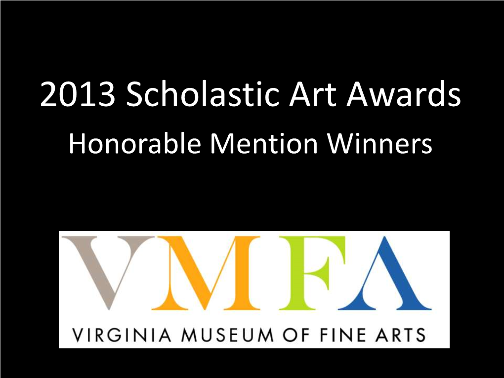 2013 Scholastic Art Awards