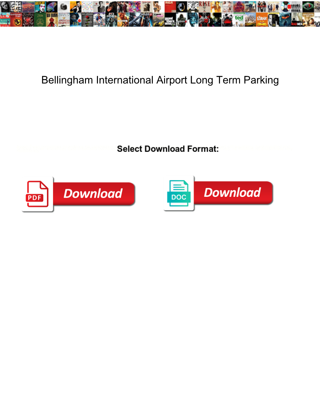 Bellingham International Airport Long Term Parking