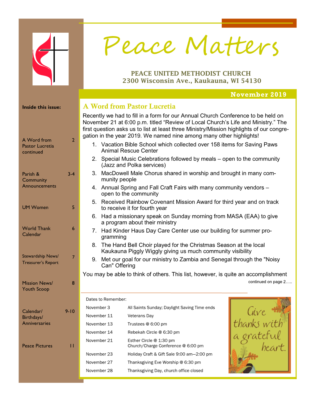 Peace Matters