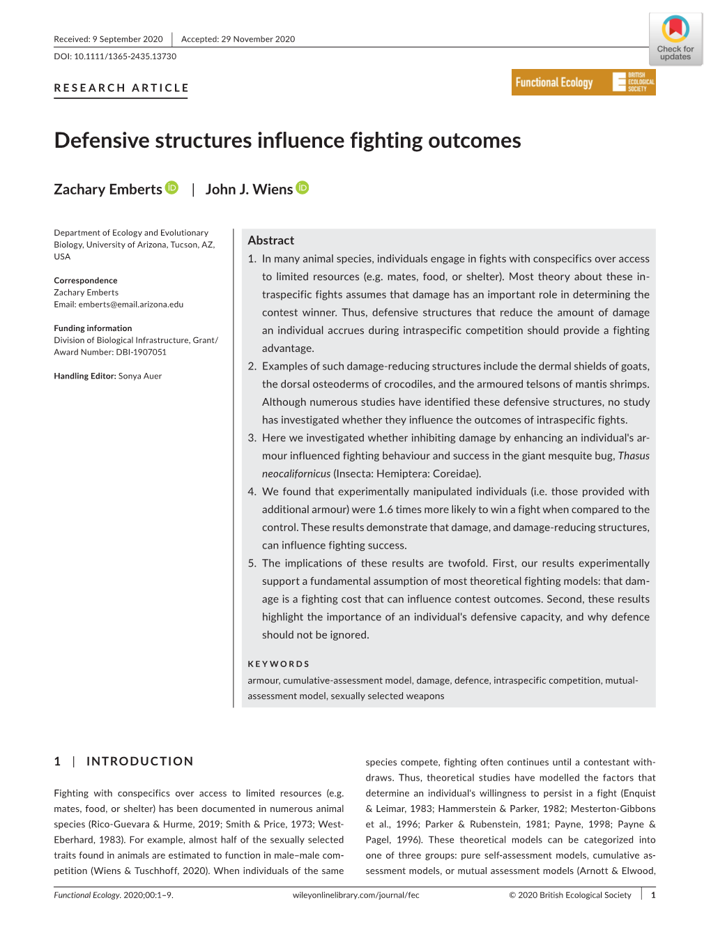 Defensive Structures Influence Fighting Outcomes