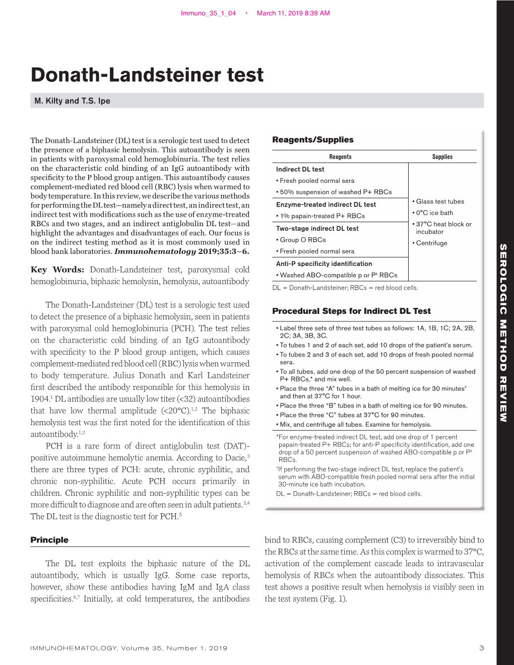 Donath-Landsteiner Test