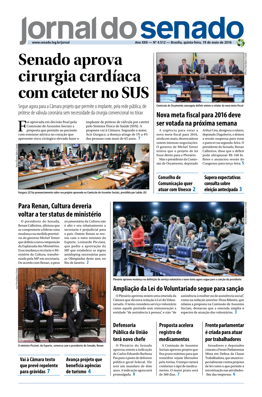 Senado Aprova Cirurgia Cardíaca Com Cateter No