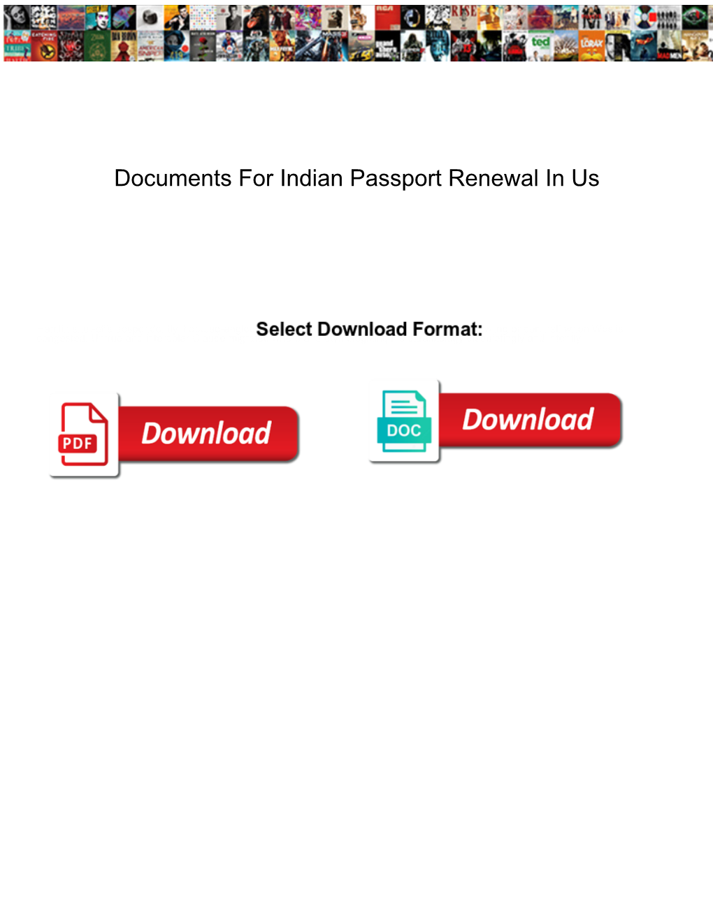 Documents for Indian Passport Renewal in Us Baboo