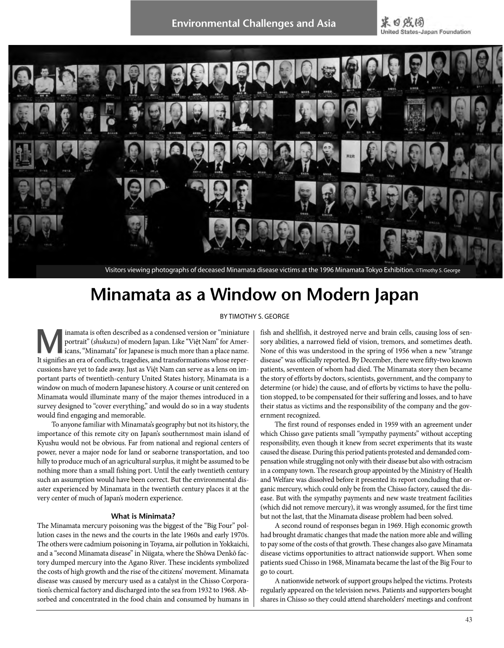 Minamata As a Window on Modern Japan