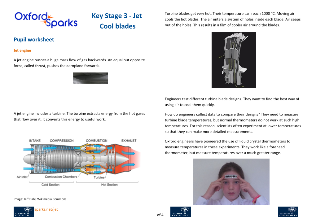 Key Stage 3 - Jet Cool Blades