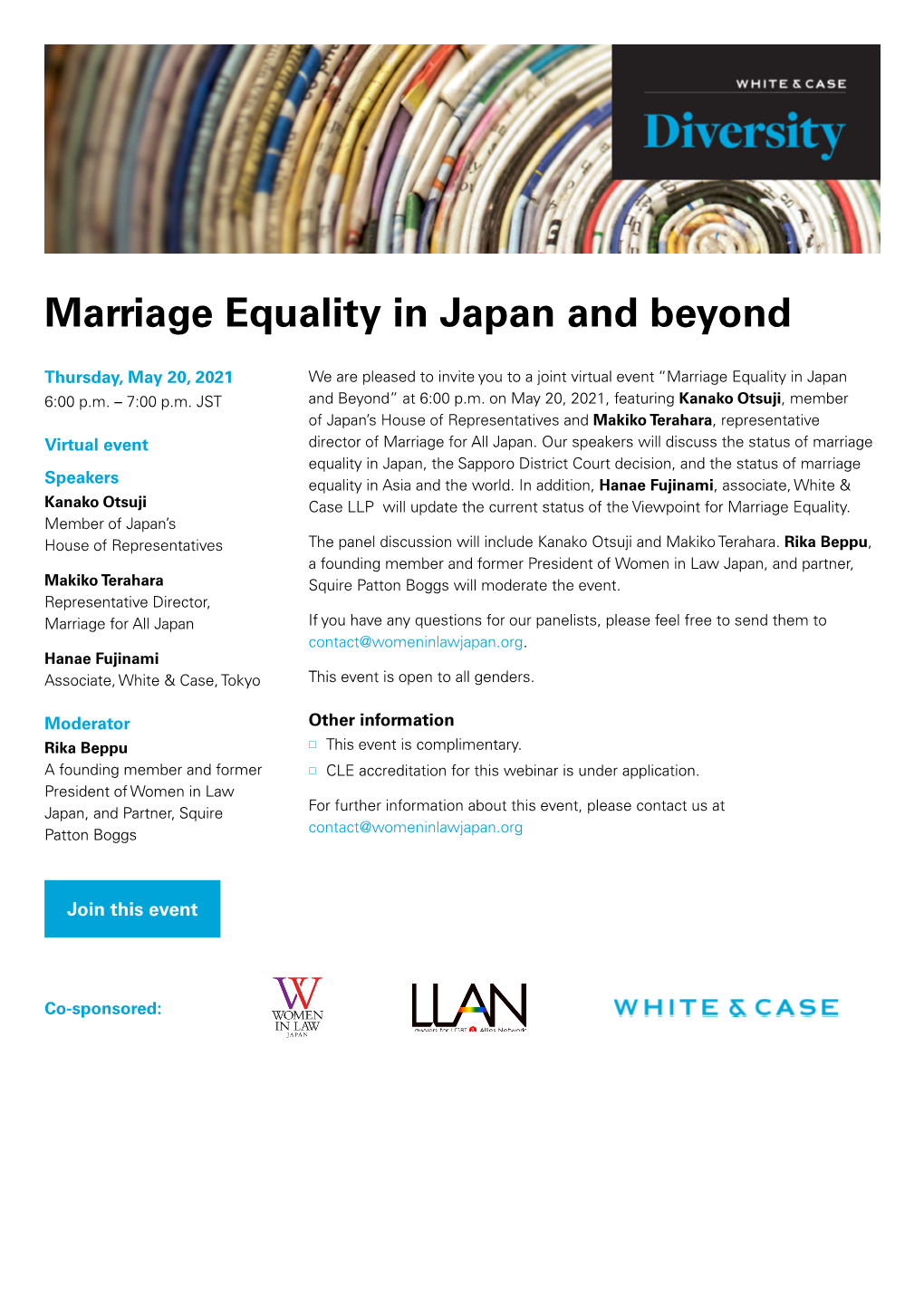 Marriage Equality in Japan and Beyond