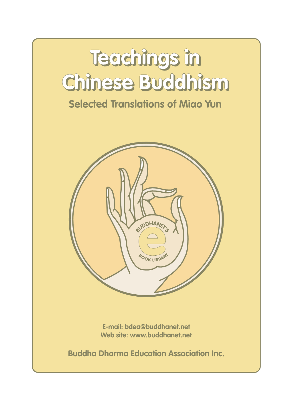 Teachings in Chinese Buddhism