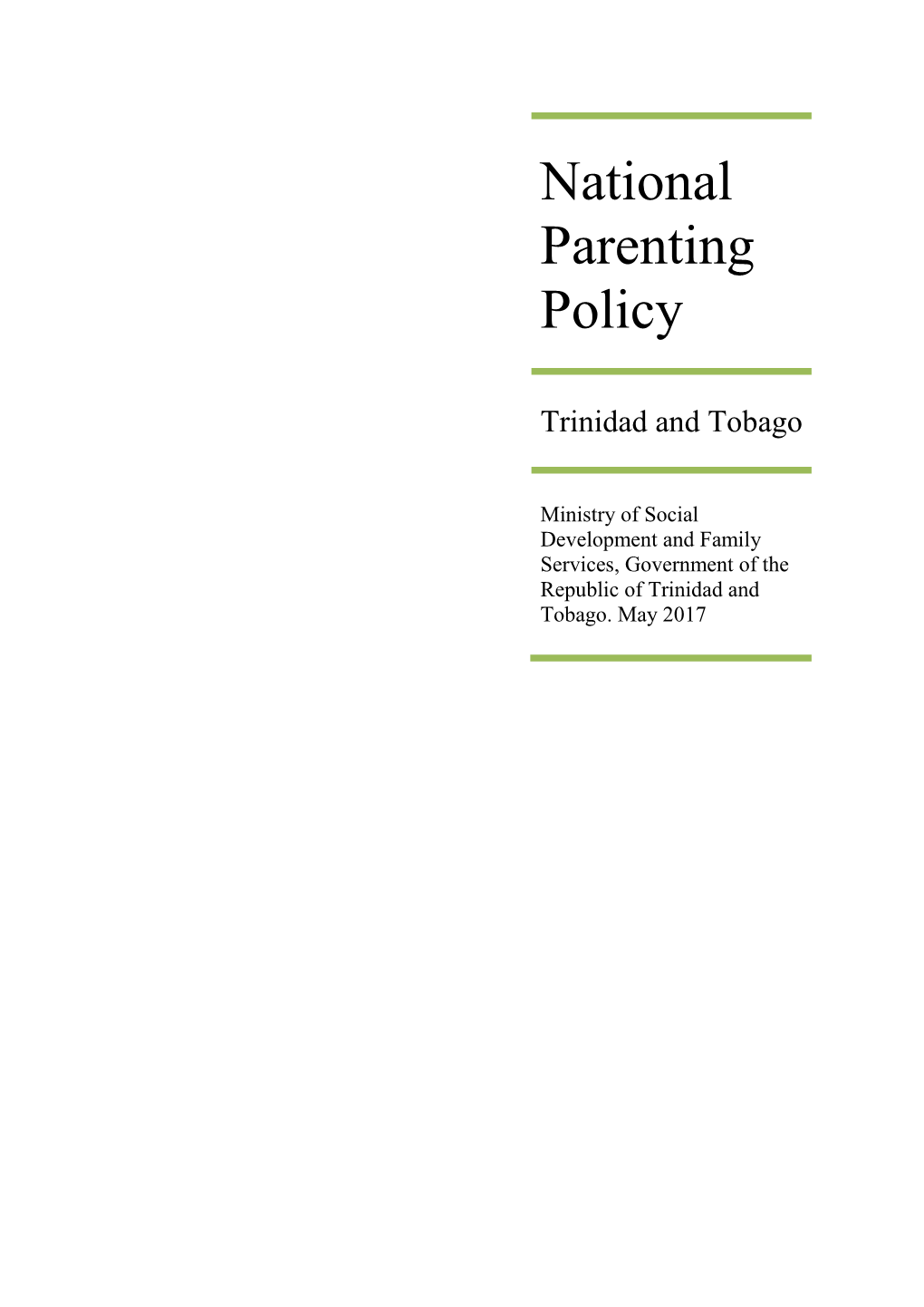 National Parenting Policy