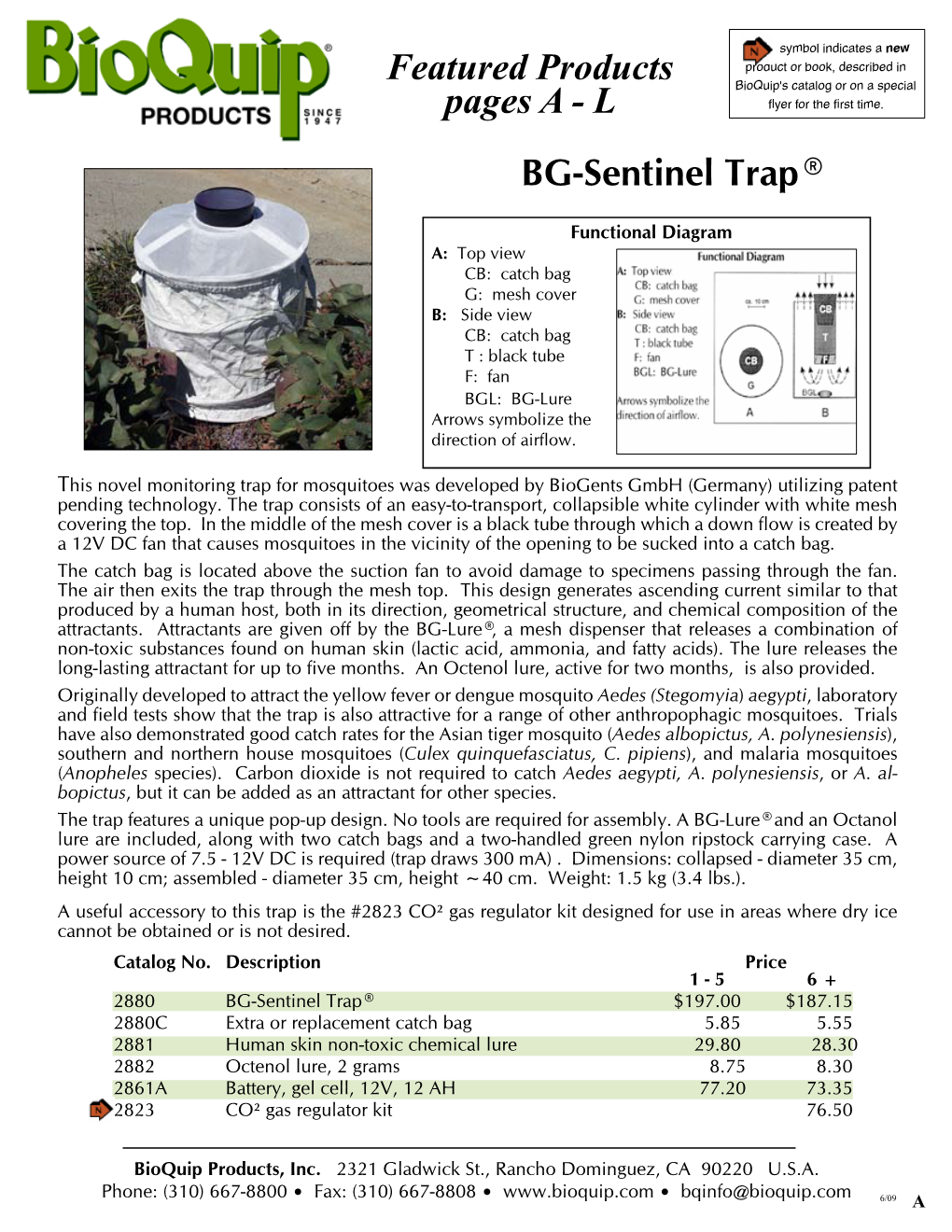 Bioquip Equipment Catalog