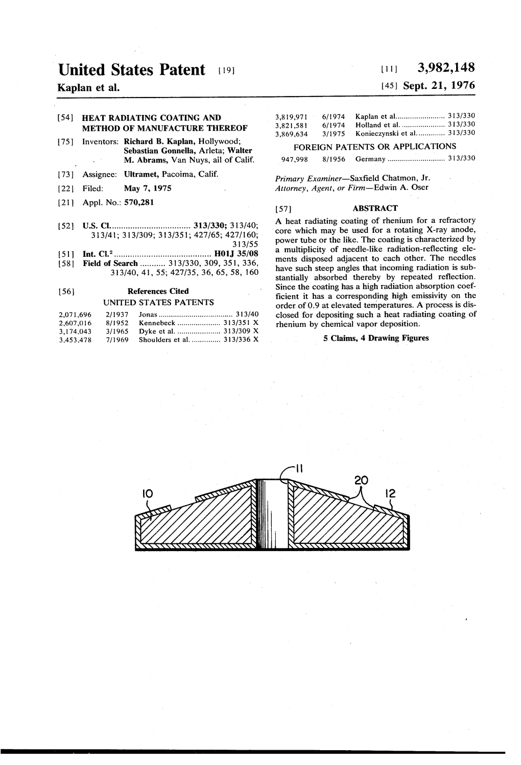 United States Patent 1191 1111 3,982,148 Kaplan Et Al