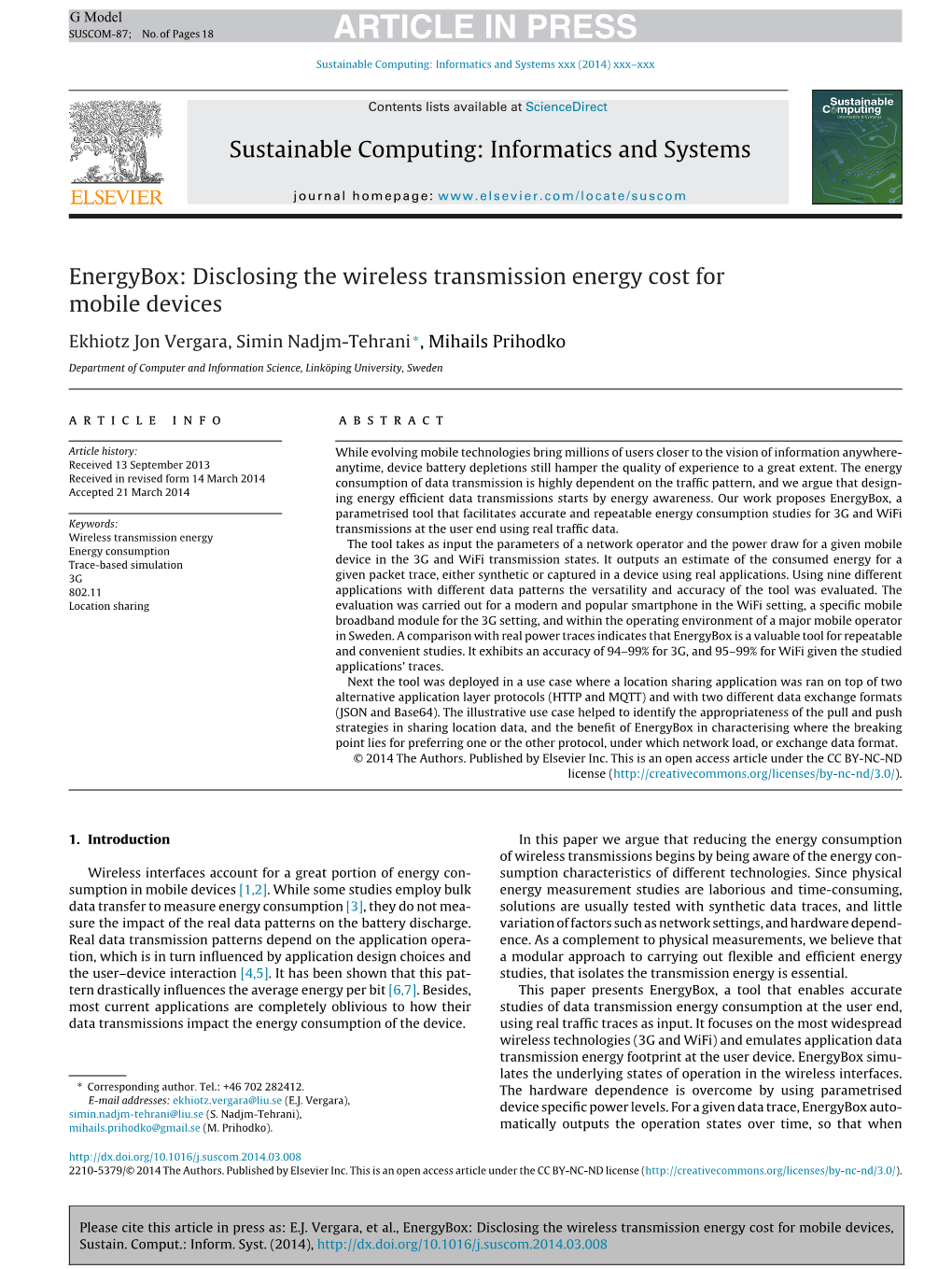 Energybox: Disclosing the Wireless Transmission Energy Cost for Mobile Devices