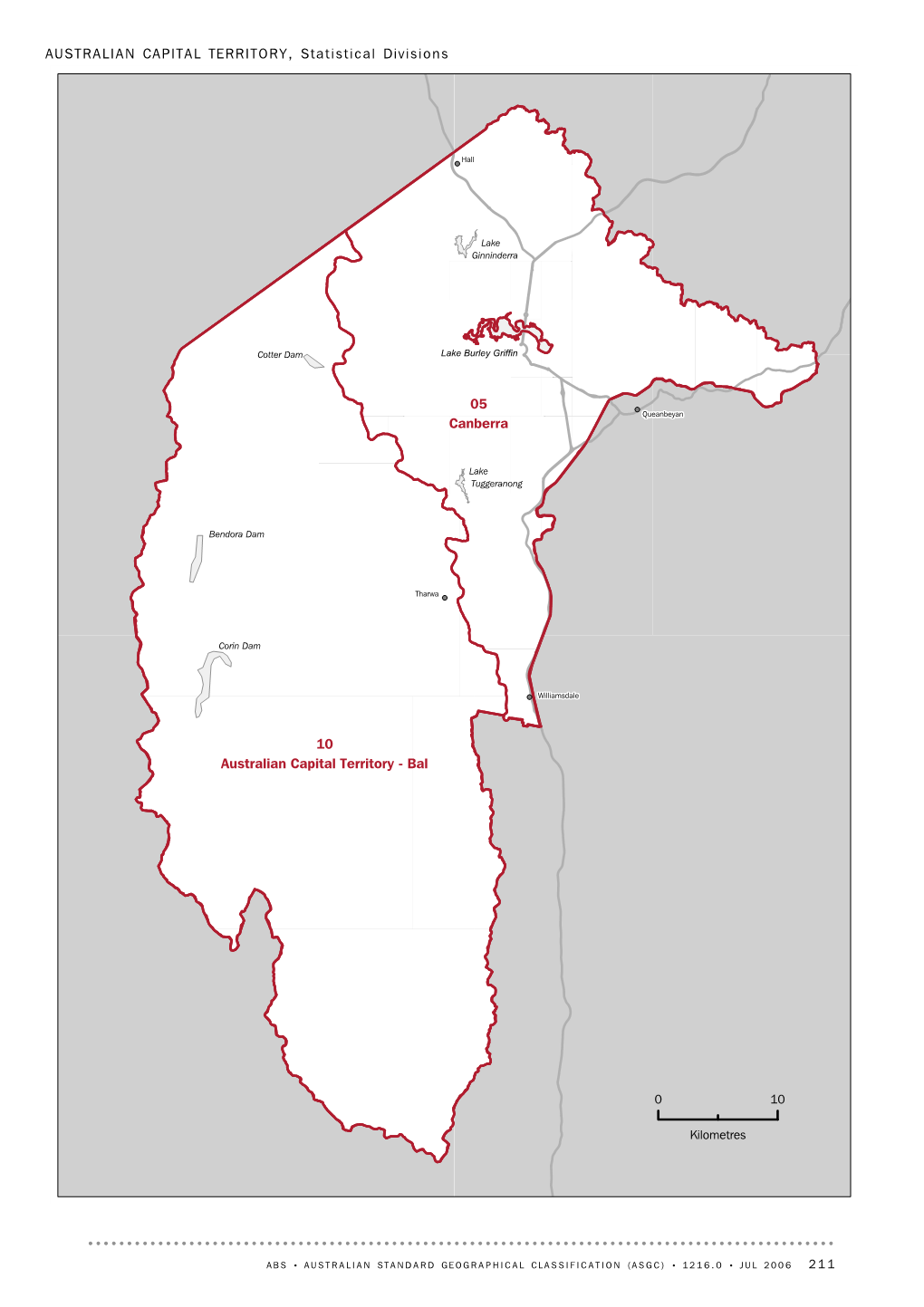 AUSTRALIAN CAPITAL TERRITORY, Statistical Divisions