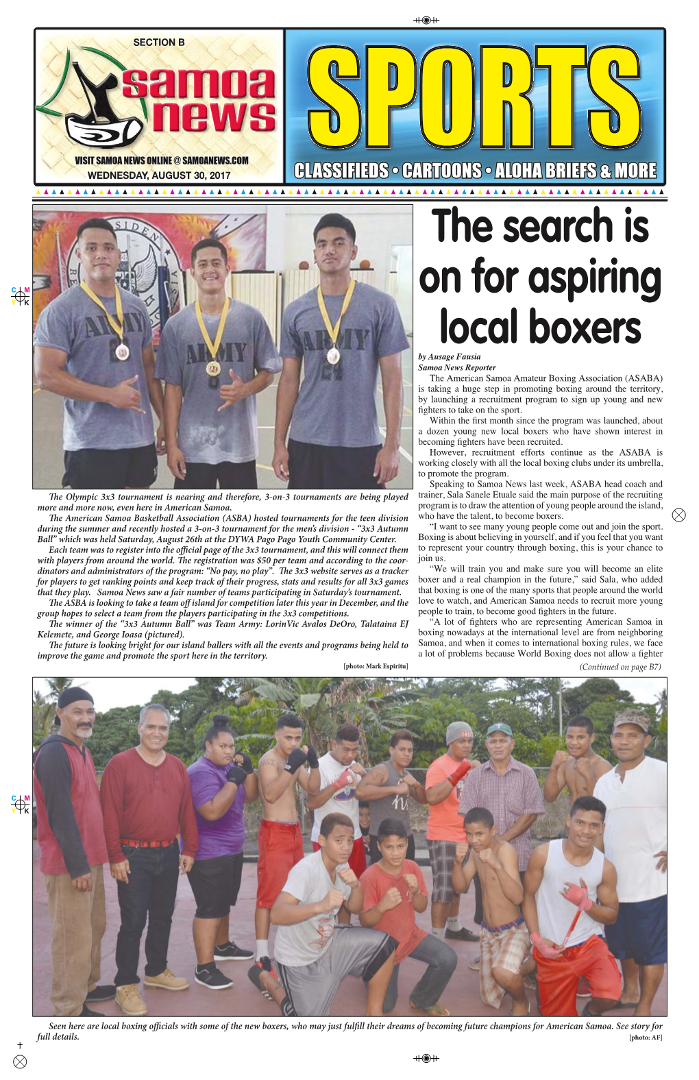 The Search Is on for Aspiring Local Boxers
