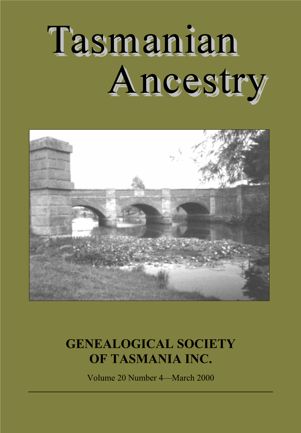 Genealogical Society of Tasmania Inc