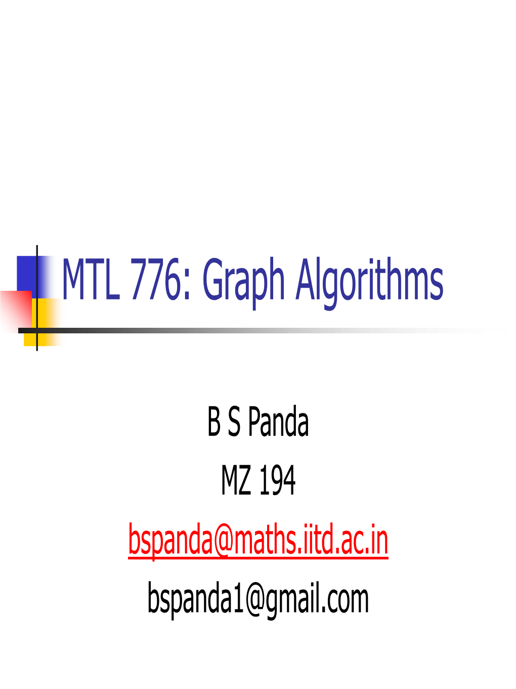 Graph Theory