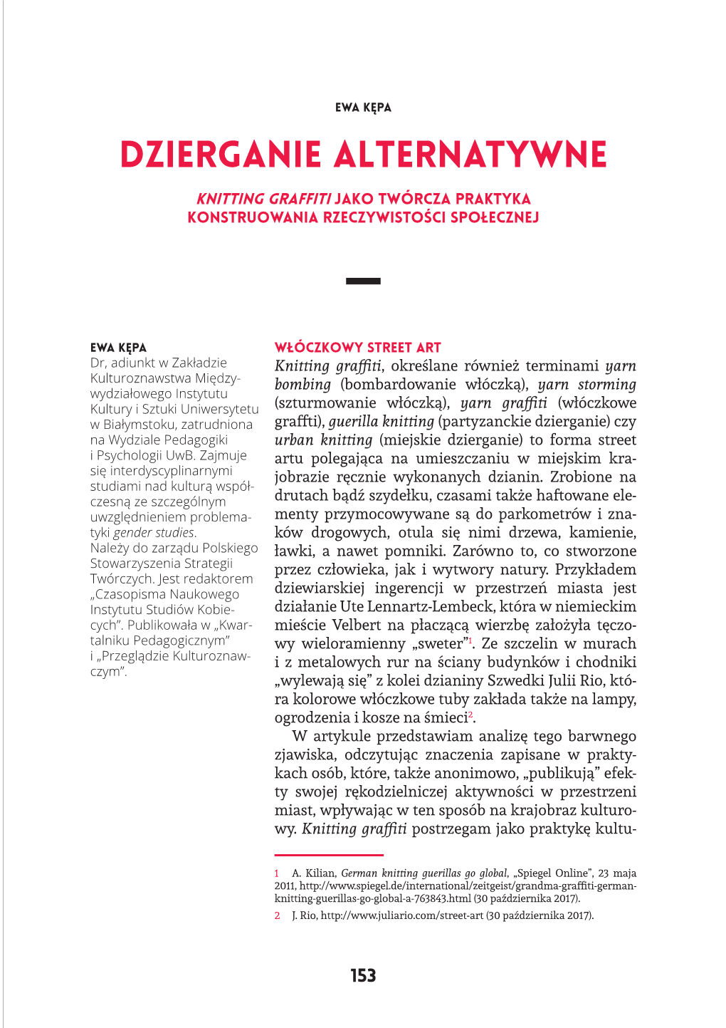 Dzierganie Alternatywne