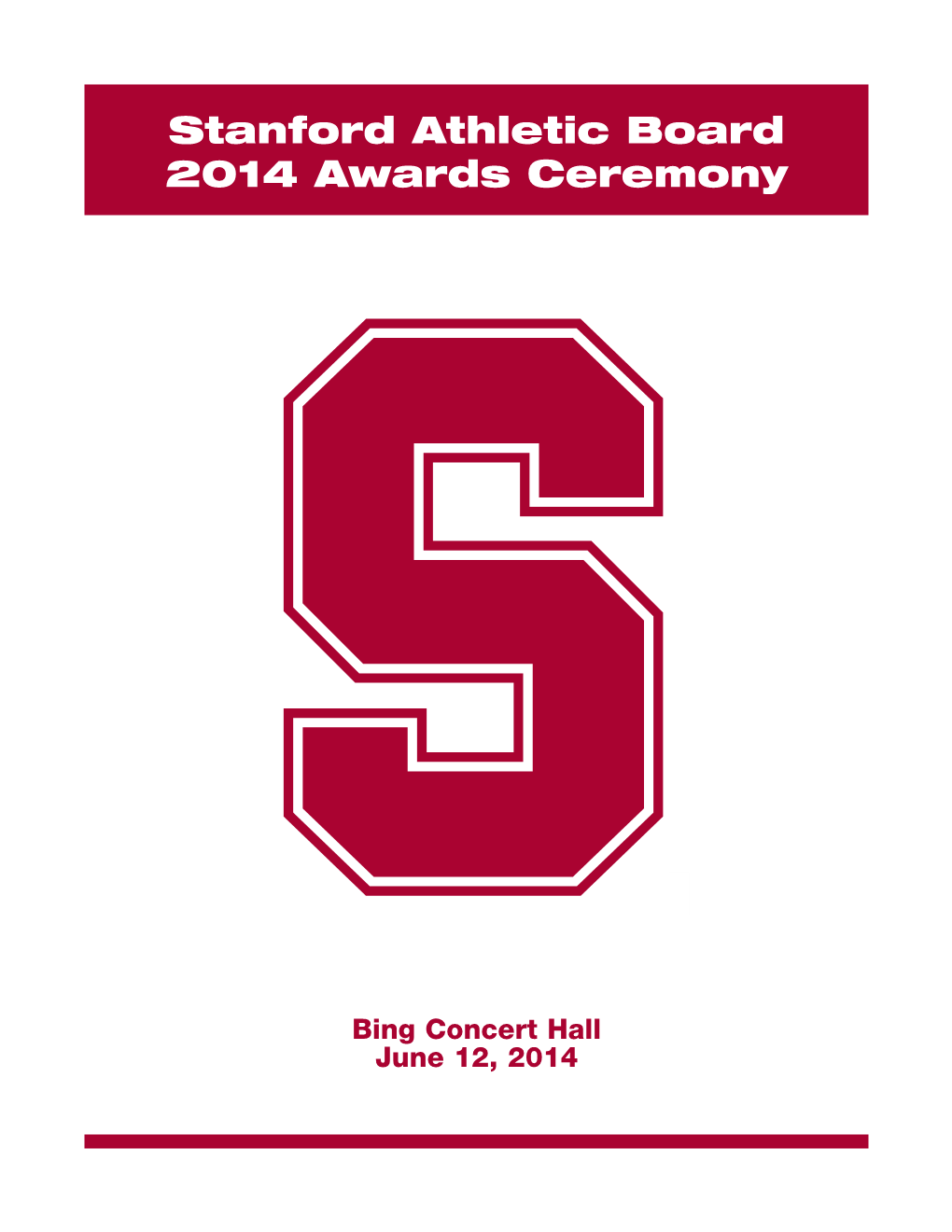 Stanford Athletic Board 2014 Awards Ceremony