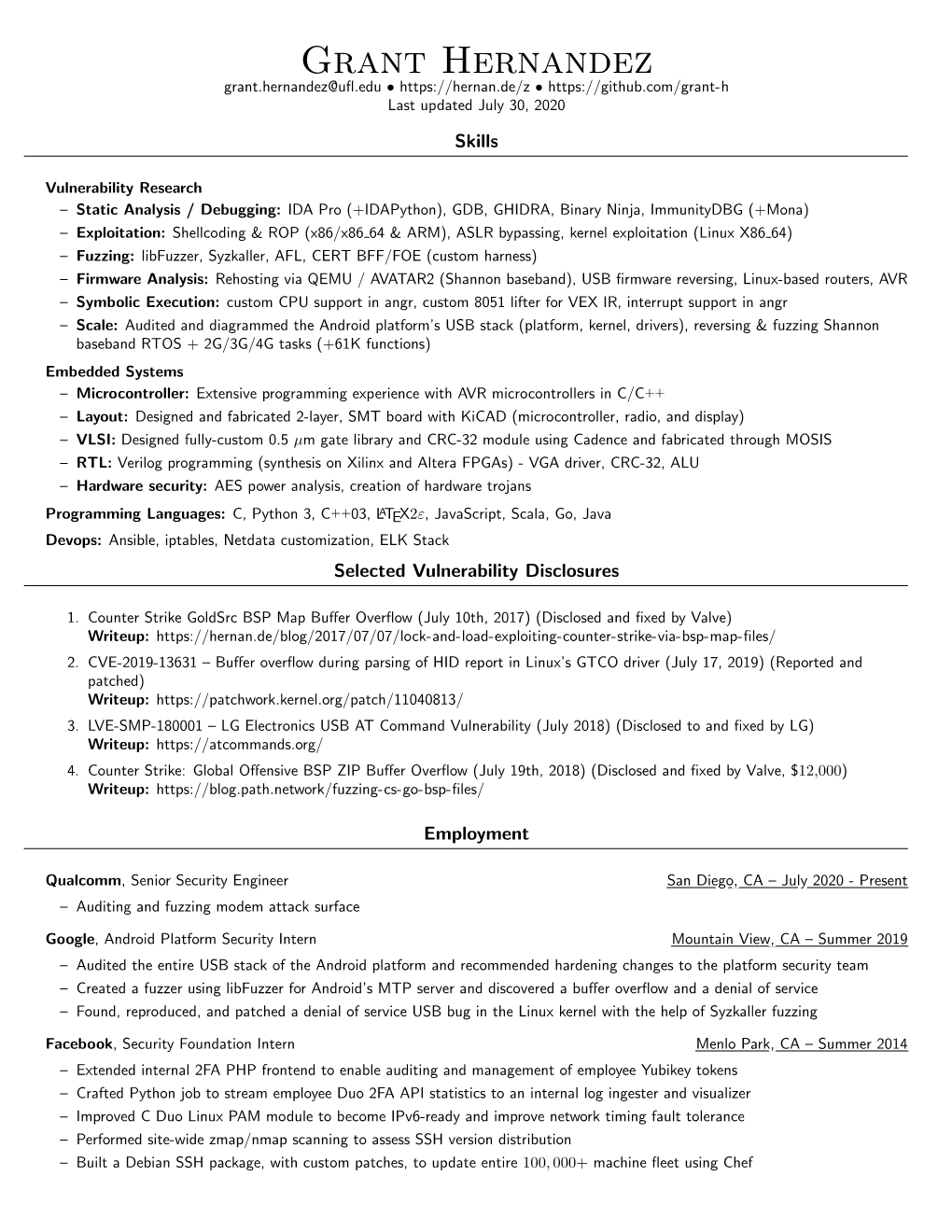 View My Resumé